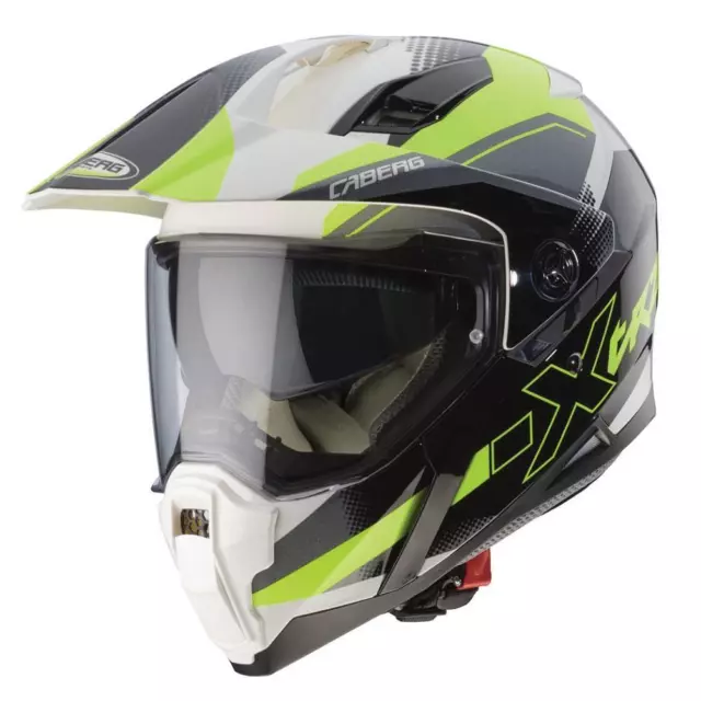 Caberg X-Trace Spark Adventure Motorcycle Helmet Off Road Enduro Dual Sport