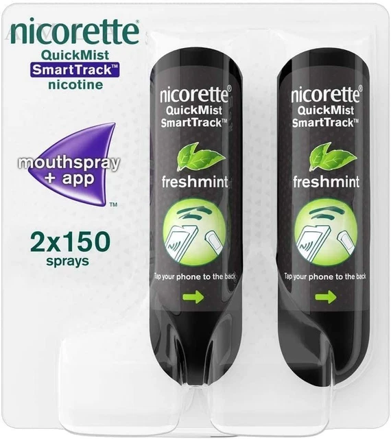Nicorette QuickMist SmartTrack 1 mg/spray aerosol bucal nicotina 2 x 150 aerosoles