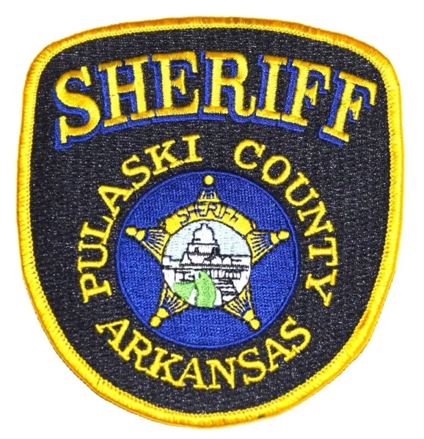 PULASKI COUNTY – SHERIFF - ARKANSAS AR Sheriff Police Patch GOLD STAR SEAL