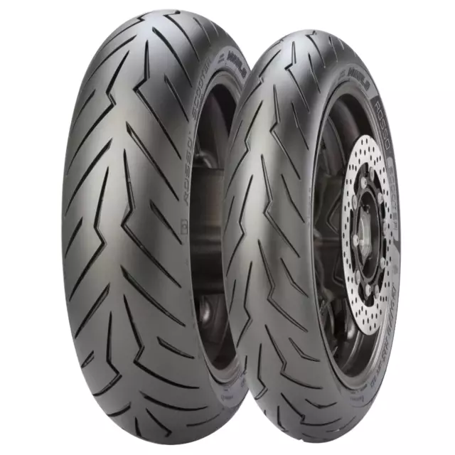 120/70-12 58P 130/70-12 62P Coppia gomme pneumatici Pirelli Diablo Rosso Scooter