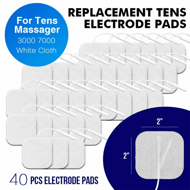40 TENS ELECTRODE Pads EMS Replacement Unit 7000 3000 2x2 Muscle