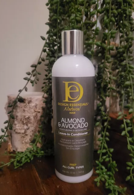 Design Essentials Natural Almond/Avocado Leave-In Conditioner All Curls 12oz.