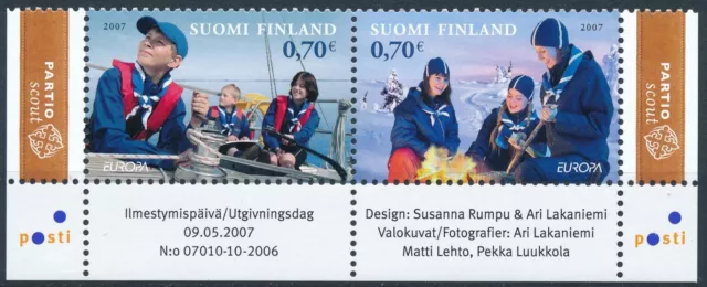 Finland 2007 MNH Set of 2 Stamps - EUROPA - Scouting - Scouts