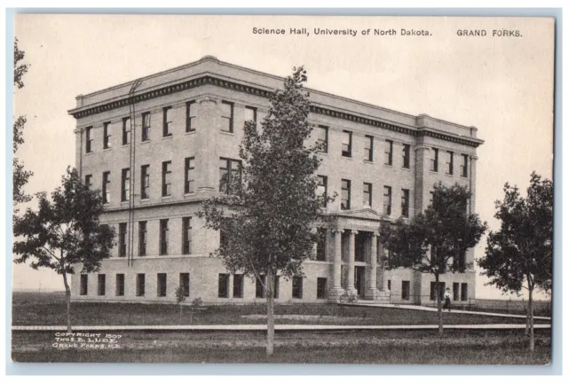 Grand Forks North Dakota Postcard Science Hall University Of North Dakota c1910s