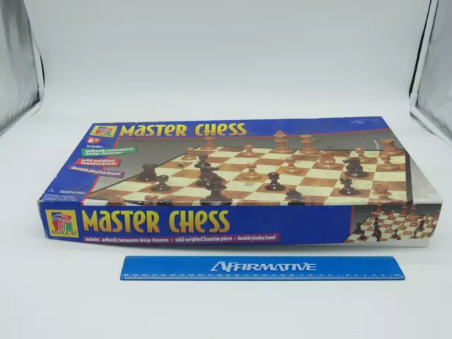 Vintage 70s Master Chess Set Game Cardinal #23 Tournament Size Staunton  weighted