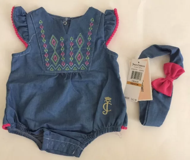 Juicy Couture 2 Piece Set Size 0-3 Months NWT