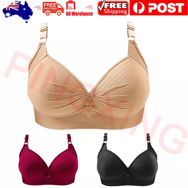 Women's Full Coverage Bra Wirefree Cup Unpadded Underwire Plus Size Push Up Bras