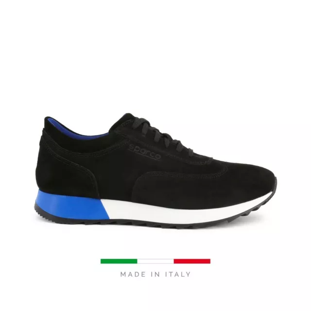 SPARCO IMOLA RUN black Motor sports suede Driving Trainers Sneakers Shoes NEW