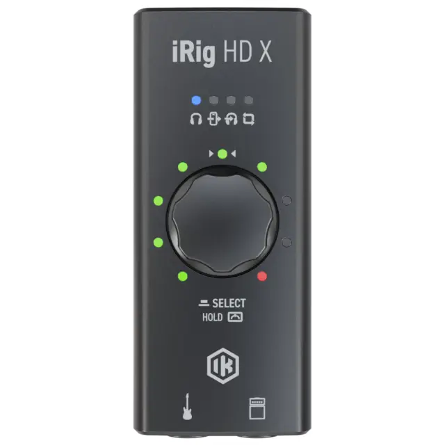 IK Multimedia iRig HD X USB-C Lightning Guitar Audio Interface for iOS, Mac & PC