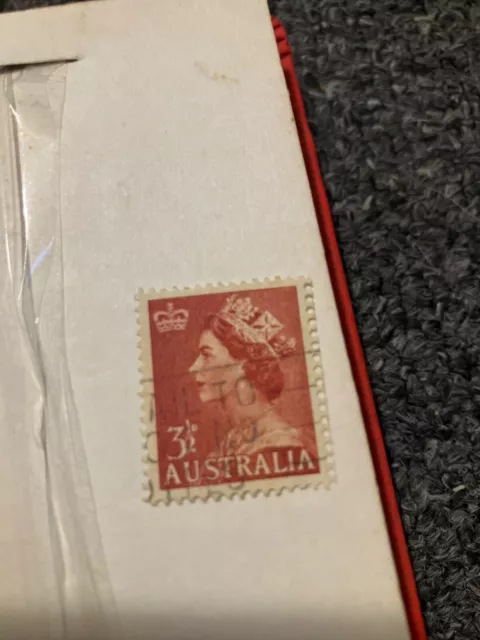 Australia Queen Elizabeth II Stamp 3 1/2D 3.5D Australian Stamp rare