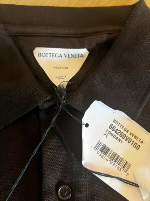 Bottega Veneta Brown Fondant Chocolate Polo Men's Size Xl 3