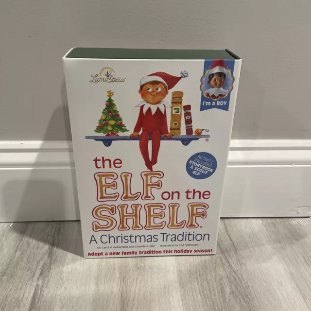 THE ELF ON the Shelf BOY Brown Eyes A Christmas Tradition Doll Book NEW ...