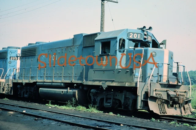 Vtg 1976 Train Slide 201 BM Boston & Maine Engine Mechanicsville NY X2R008