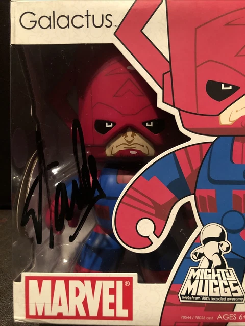 Stan Lee Signed Mighty Muggs Marvel Galactus SDCC 10 Exclusive Excelsior Holo