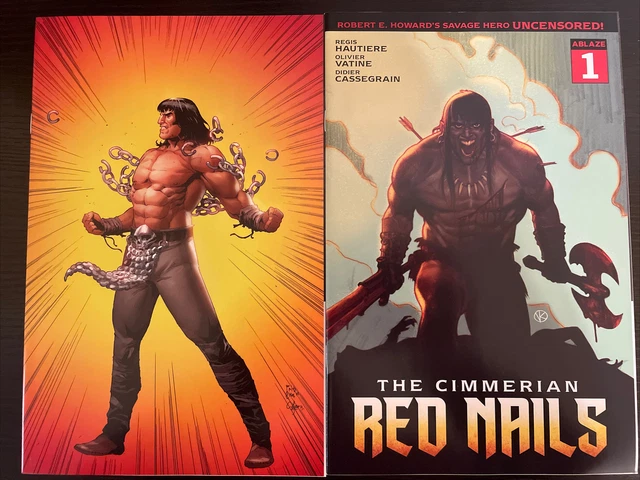 Conan CIMMERIAN RED NAILS #1 SUPERMAN HOMAGE VARIANT  & 1c VARIANT (ABLAZE 2020)