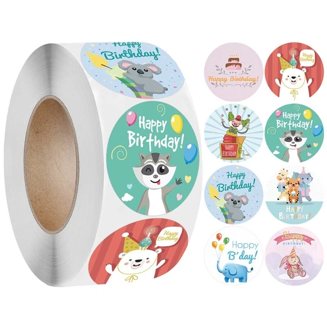 Mini Happy Birthday Stickers for Home Classroom Birthday Party Decoration