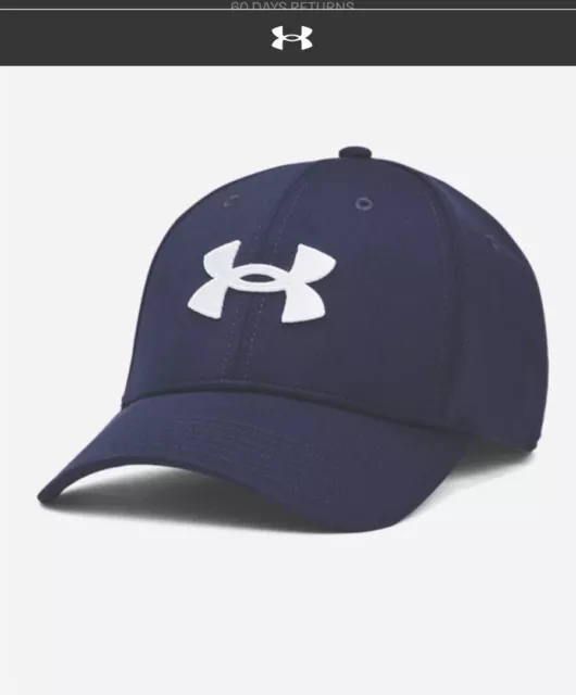 under armour mens Golf blitzing Stretch Fit cap Col Navy Embroidered Logo M,L,XL