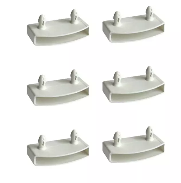 10/20/50Pcs blanc lattes de lit en plastique centre embouts en plastique 3