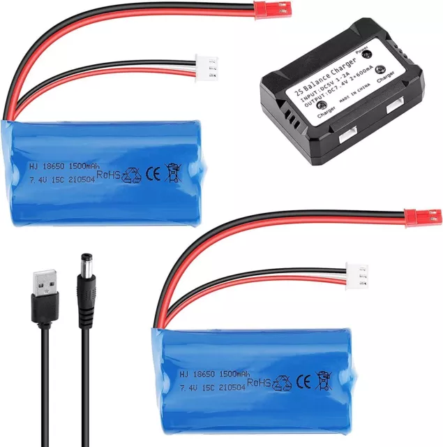 7.4V 1500mAh Lipo Battery with USB Charger For BG1518 BG1513