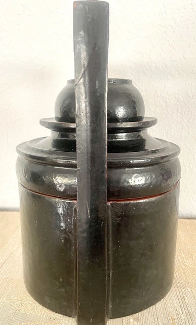 Burmese Monk’s Temple Lunch Box - Late 19th C. Black Lacquered  2
