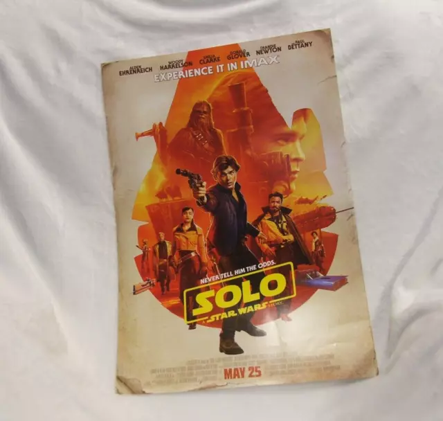 IMAX Promotional Poster Solo A Star Wars Story 19x13