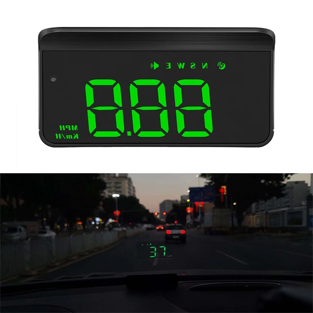 M1 Digital GPS Speedometer Head Up Display MPH/KM Overspeed Warning Alarm Green