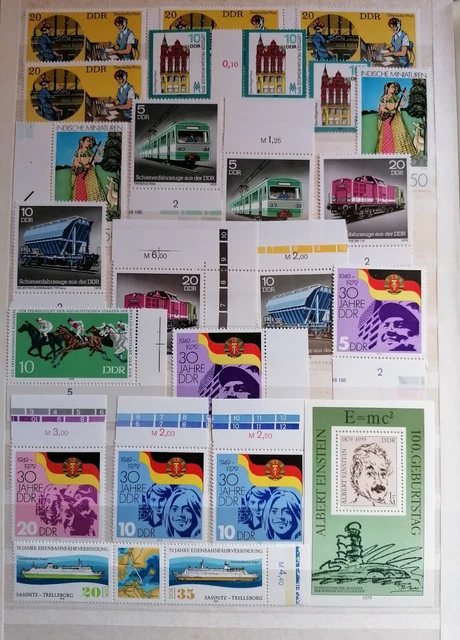 Sammlungsauflösung, DDR, Lot aus Jahrgang 1979 postfrisch(1)