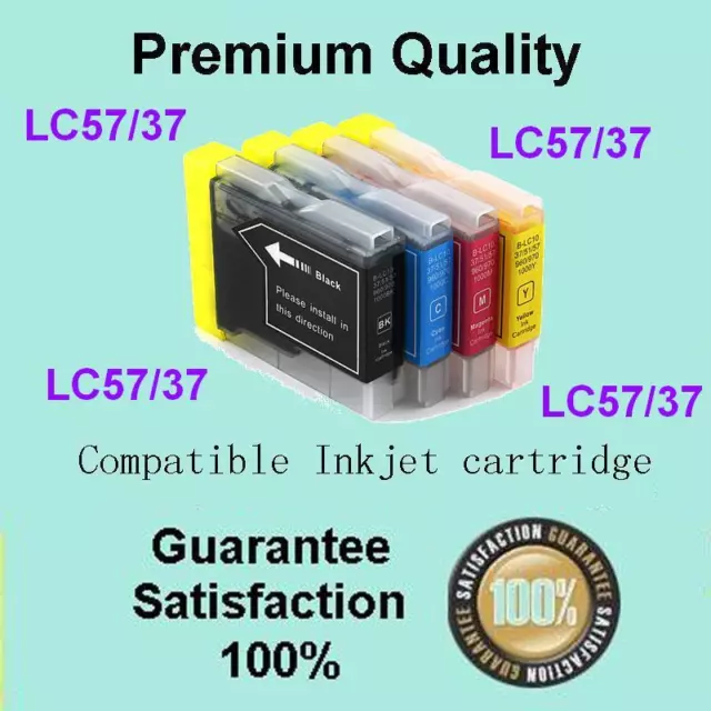 4 x Ink Cartridge LC57/37XL for Brother MFC240C 260C 440CN DCP130C 135C 150C 330