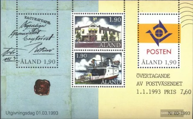 Finnland-Aland Block2 (kompl.Ausg.) postfrisch 1993 Posthoheit