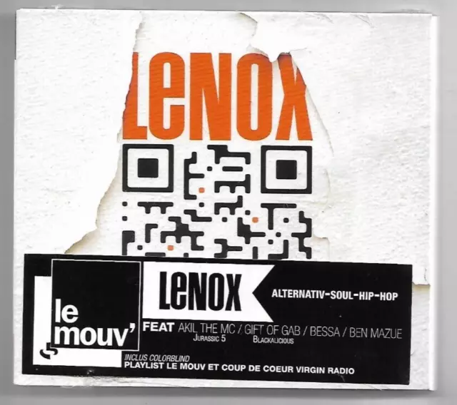 LENOX : OPENING ACT ▬ NEW CD NEUF - HIP HOP feat. JURASSIC 5, BEN MAZUE