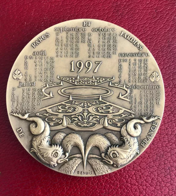 CALENDRIER 1997 - Médaille en bronze florentin, Monnaie de Paris