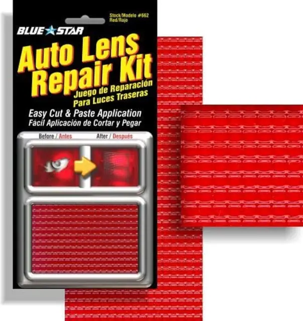 Grid Pattern Auto Lens Repair Kit (Red)