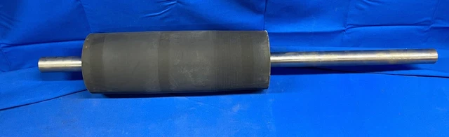 Rubber Roller 11"X 3-11/16" With Steel Shaft 11"X1" & 3"X1"