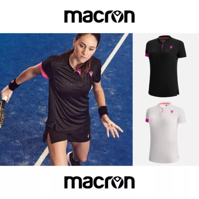 CAMISETA POLO MUJER TENIS PADEL LIVIA - MACRON - Tamaños XS - XL