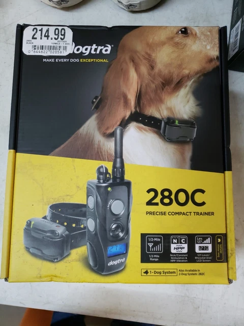 Dogtra 280C Waterproof 127-Level LCD Screen ½-Mile Remote Training Dog E-Collar