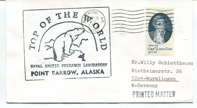 1980 Point Barrow Naval Arctic Research Laboratory  Polar Antarctic Cover