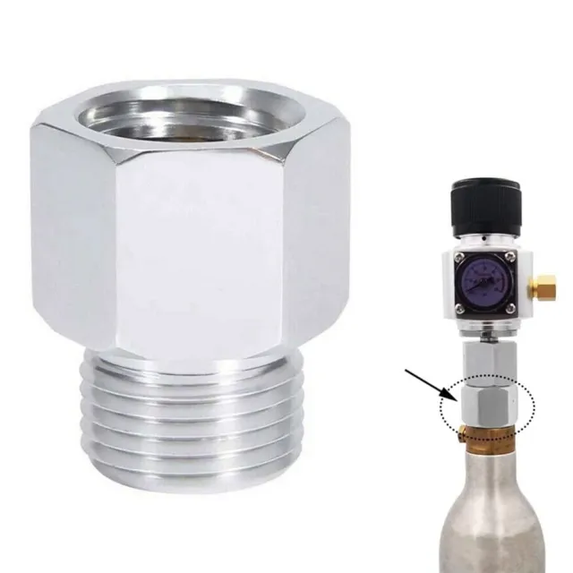 Régulateur de pression de CO2, 2 en 1 mini régulateur de gaz co2 Manomètre  de pression de soude avec adaptateur de 3/8 po à Tr21.4 pour Sodastream