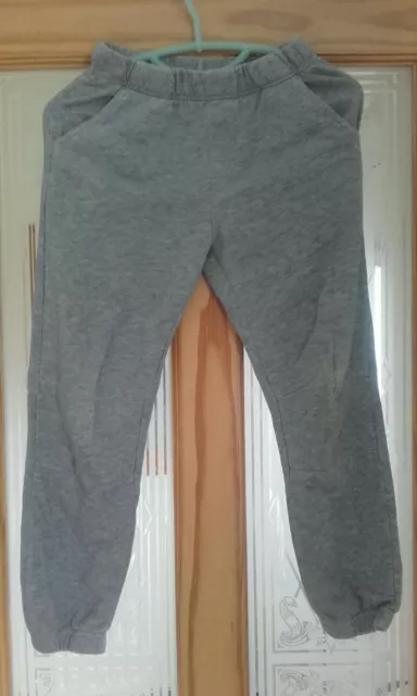 Pantalon/pantalon de jogging gris garçon taille 9-10 ans