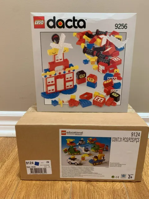LEGO Vintage Educational Duplo (9124) & Dacta (9256) - Fast Shipping