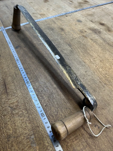 RABOT À 4 mains GALERE, outil ancien XIXe de tonnelier, foudrier