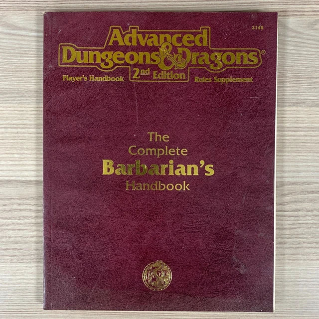 AD&D - Le Manuel Complet Du Barbare - Version Française - Descartes