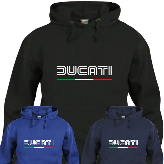 Felpa con cappuccio personalizzata Maglia manica lunga Ducati