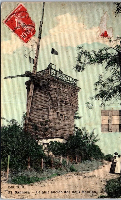 95 SANNOIS - le plus ancien des deux moulins.