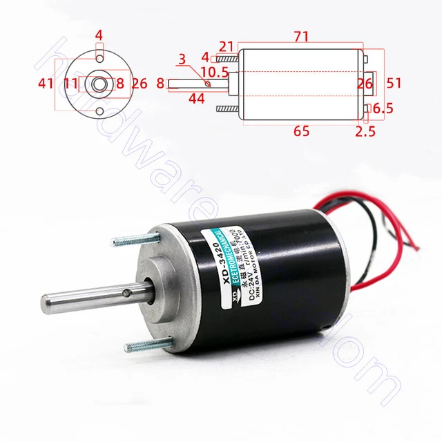 Jual Ps Xd3420 Dc 12 24V 30W Permanent Magnet Dc Motor Cw Ccw | Indonesia
