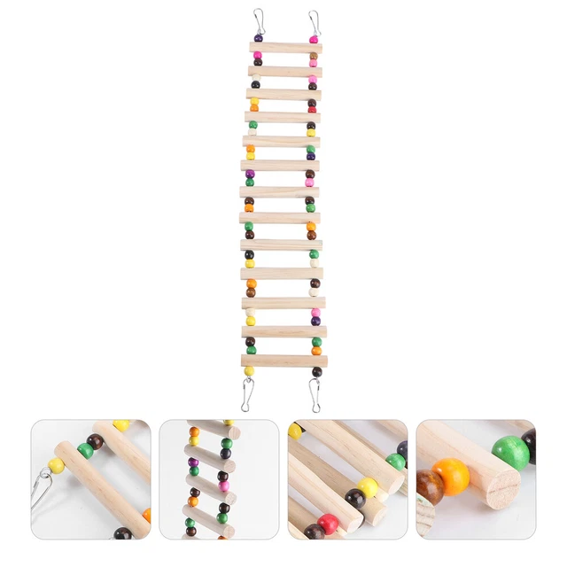 1pc Hamster Klettern Leiter Vogel Käfig Spielzeug Pet Leiter Spielzeug