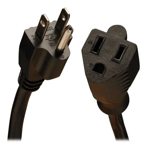 Cable de extensión de cable de alimentación Tripp Lite 6 ft 5-15P a 5-15R resistente 15A 14AWG 6'