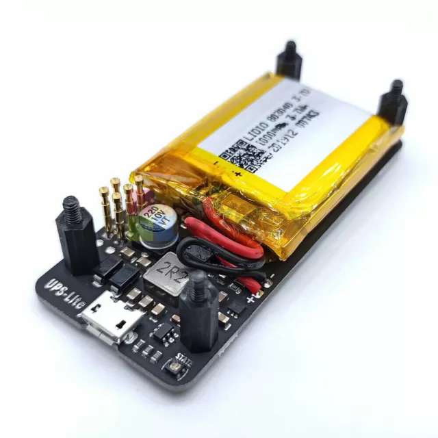 For Raspberry Pi Zero UPS-Lite Power Board With 1000mAh Polymer Lithium Battery