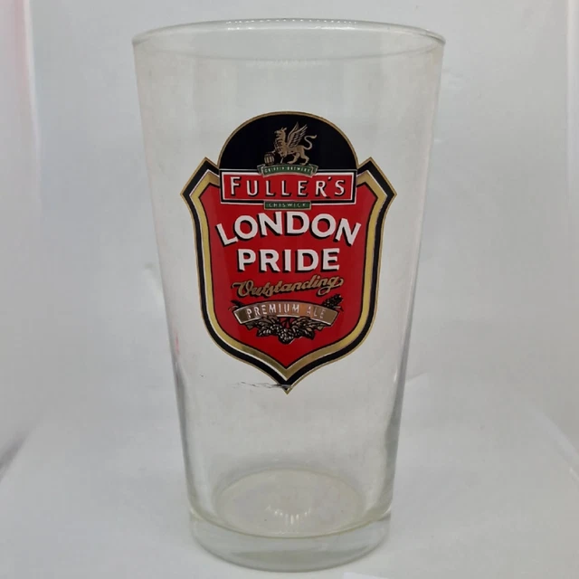 PINT GLASS - Fuller's London Pride Outstanding Premium Ale - CE Mark £1 ...