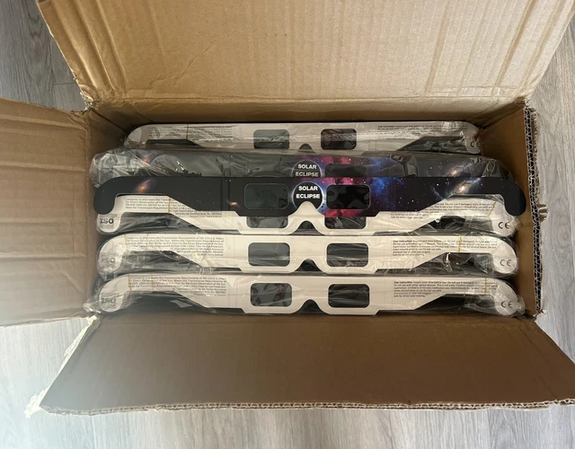 100 SOLAR ECLIPSE Glasses ISO 123122 & CE Certified Bulk 100 67.00