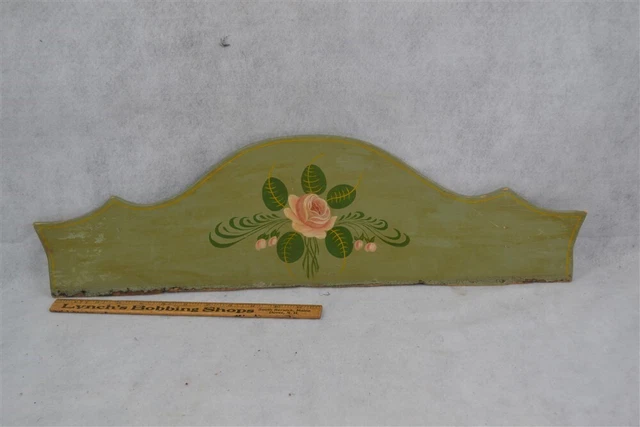 antique architectural cornice window door wood green decorative paint 19th